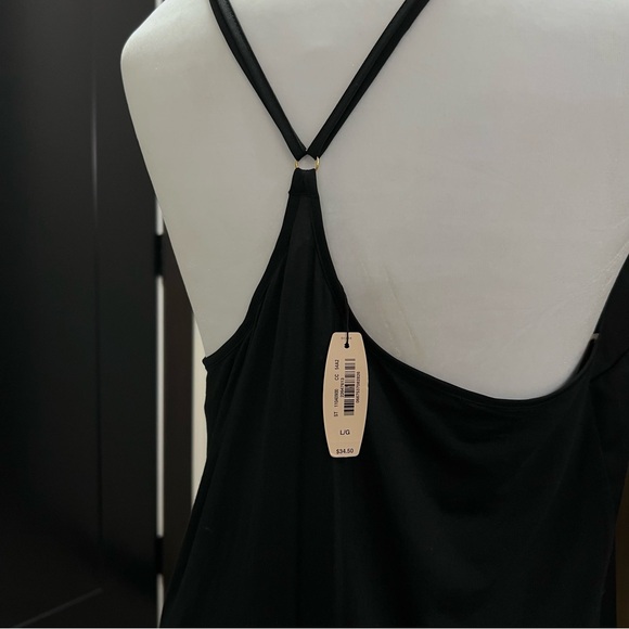 NWT Victoria’s Secret Size L Black Cecile Modal Camisole front silky/back modal - Picture 3 of 13